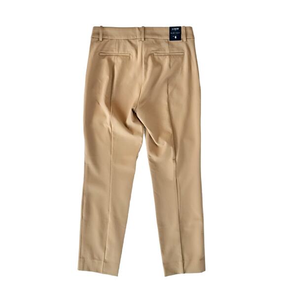 NEW J CREW Ruby Slim Cropped Pant Size 6 Tan Camel Stretch Twill Business Casual - Picture 4 of 9